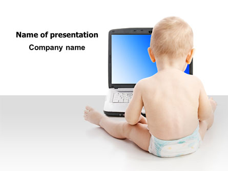 Child Computer Training Presentation Template, Master Slide
