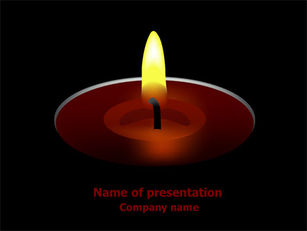 Candle Presentation Template, Master Slide