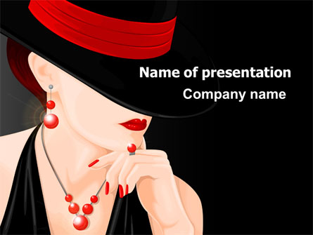 Fashionable Lady Presentation Template, Master Slide