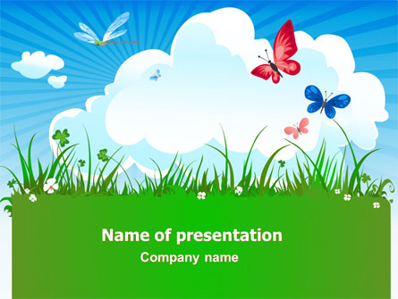 Summer Meadow Presentation Template, Master Slide