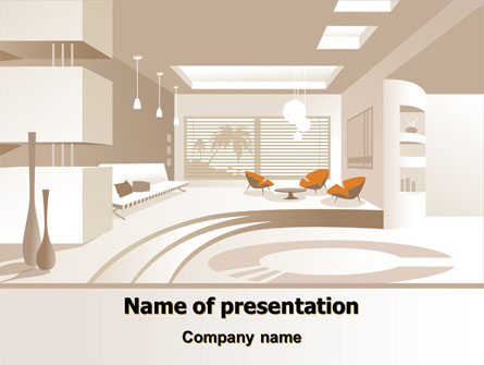 Interior Environment Presentation Template, Master Slide