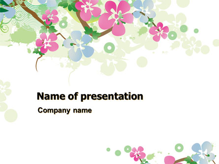 Spring Tree Theme Presentation Template, Master Slide