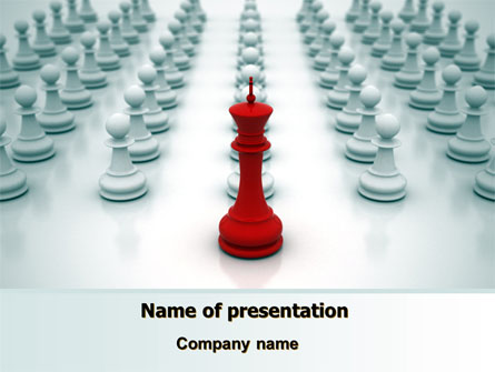 Chess King Ready To Fight Presentation Template, Master Slide