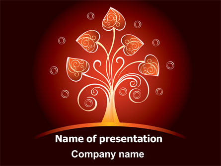 Glowing Tree Presentation Template, Master Slide