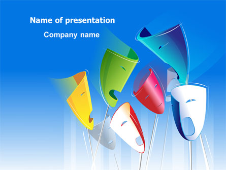 Masks Presentation Template, Master Slide