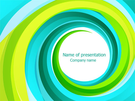 Aqua Swirl Presentation Template, Master Slide