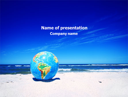 Globe On A Shore Presentation Template, Master Slide