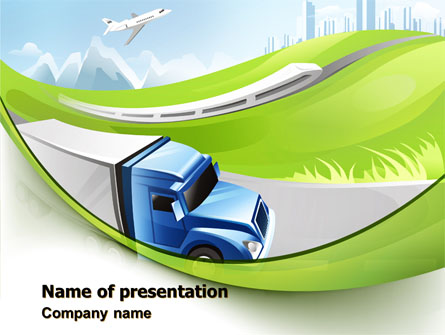 Transport Presentation Template, Master Slide