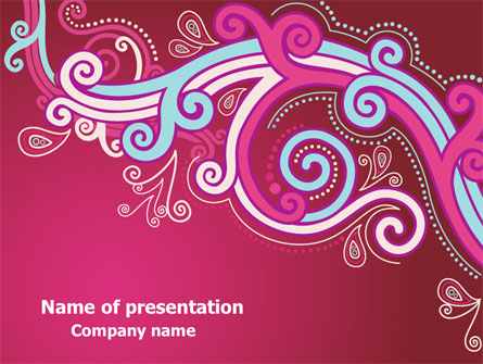 Pink Ornament Presentation Template, Master Slide