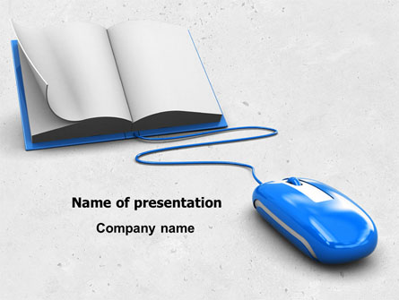 Electronic Book Presentation Template, Master Slide
