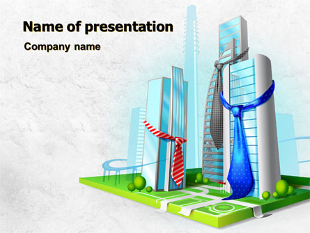 Business Buildings Presentation Template, Master Slide