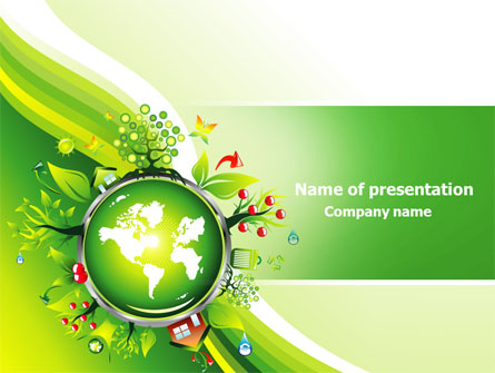 Blooming Earth Concept Presentation Template, Master Slide