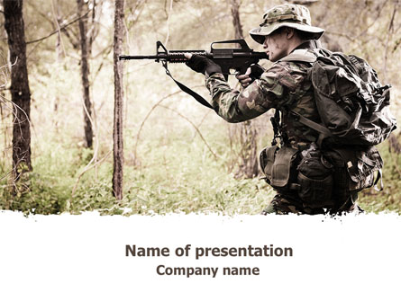 Camouflage Soldier Presentation Template, Master Slide