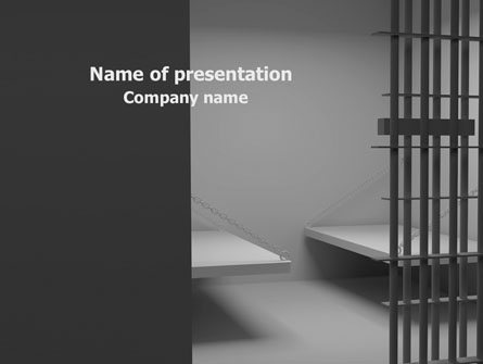 Prison Cell Presentation Template, Master Slide
