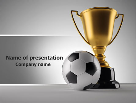 Football Cup Presentation Template, Master Slide