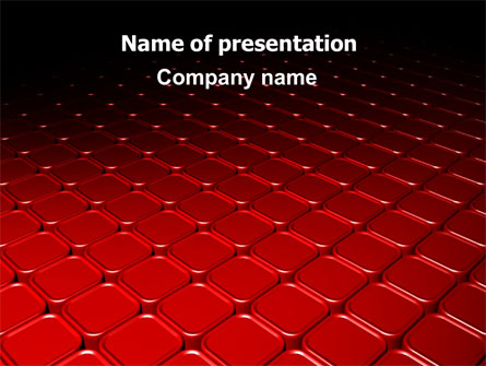 Red Fragmented Surface Presentation Template, Master Slide