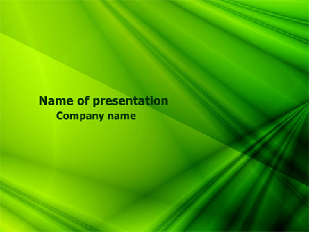 Green Satin Presentation Template, Master Slide