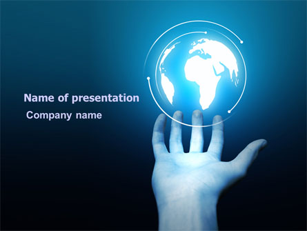 Glowing Globe Free Presentation Template, Master Slide