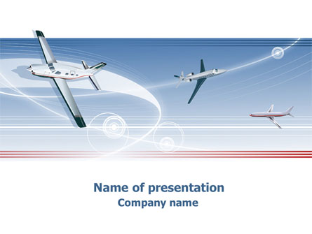 Air Transport Presentation Template, Master Slide