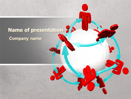 Peoples Network Presentation Template, Master Slide