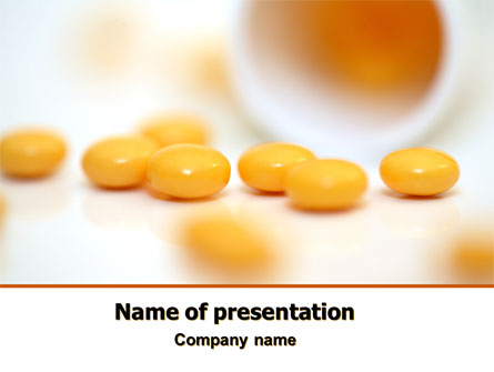 Yellow Pills Presentation Template, Master Slide