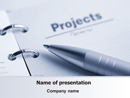 Project Description Presentation Template, Master Slide