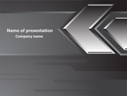 Metal Arrow Abstract Presentation Template, Master Slide