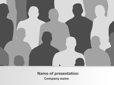 Abstract People Presentation Template, Master Slide