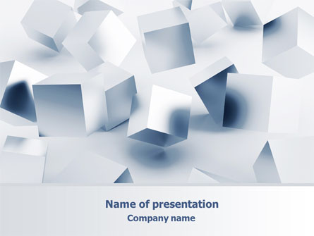 3D Cubes Presentation Template, Master Slide