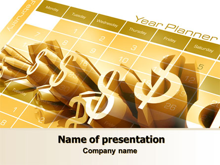 Investment Plan Presentation Template, Master Slide