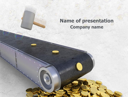 Money Production Presentation Template, Master Slide