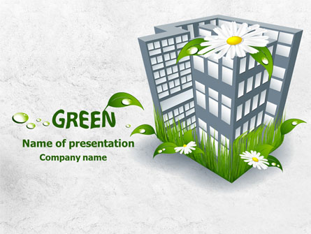 Green Building Presentation Template, Master Slide