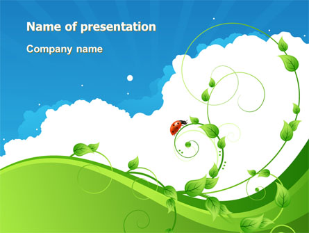 Curly Sprout Presentation Template, Master Slide