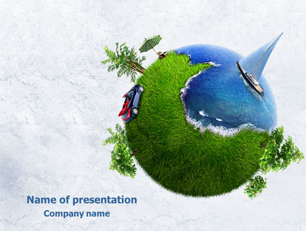 Land and Water Free Presentation Template, Master Slide