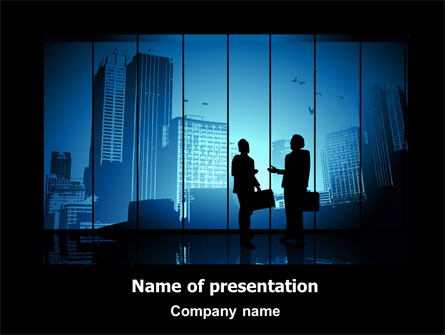 Dark Business Theme Presentation Template, Master Slide