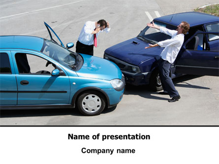 Traffic Collision Presentation Template, Master Slide