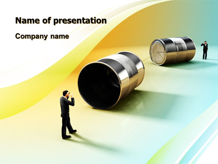 Communication Devices Presentation Template, Master Slide