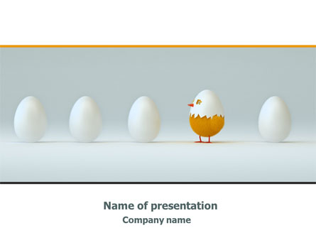 Hatched Chicken Presentation Template, Master Slide