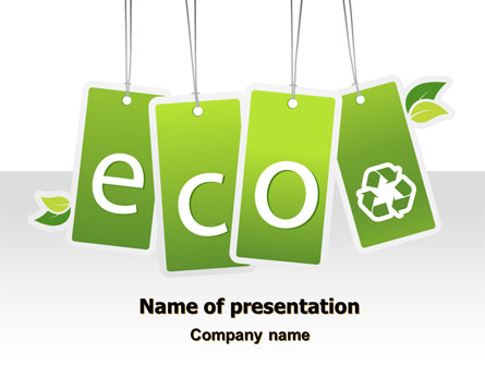 Eco Sign Presentation Template, Master Slide