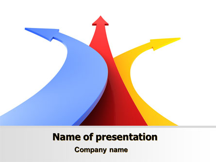 Separate Directions Presentation Template, Master Slide