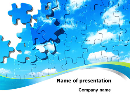 Puzzle Of The Sky Presentation Template, Master Slide