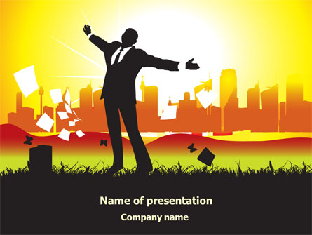 Happy Man Presentation Template, Master Slide