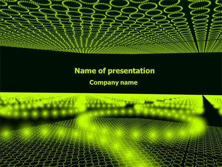 Glowing Green Circles Presentation Template, Master Slide