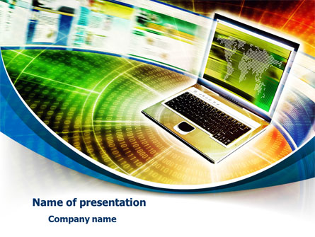 Laptop Presentation Template, Master Slide
