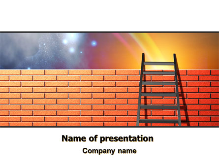 Fence Ladder Presentation Template, Master Slide