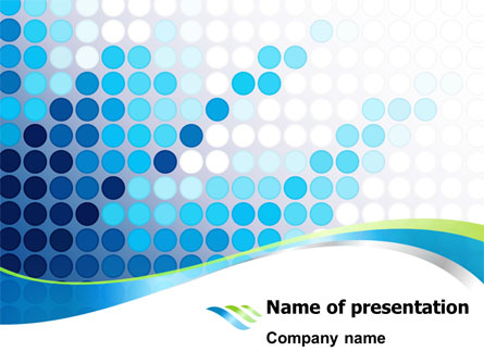 Dotted Blue Theme Presentation Template, Master Slide