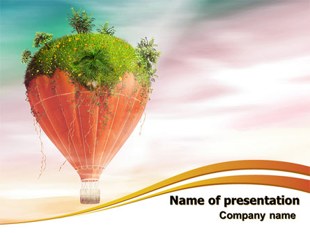 Hot Air Balloon Presentation Template, Master Slide