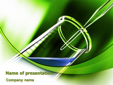 Test Tube Presentation Template, Master Slide