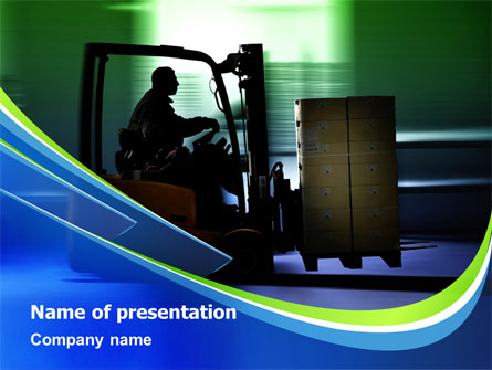 Loader In The Warehouse Presentation Template, Master Slide