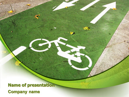 Bicycle Zone Presentation Template, Master Slide